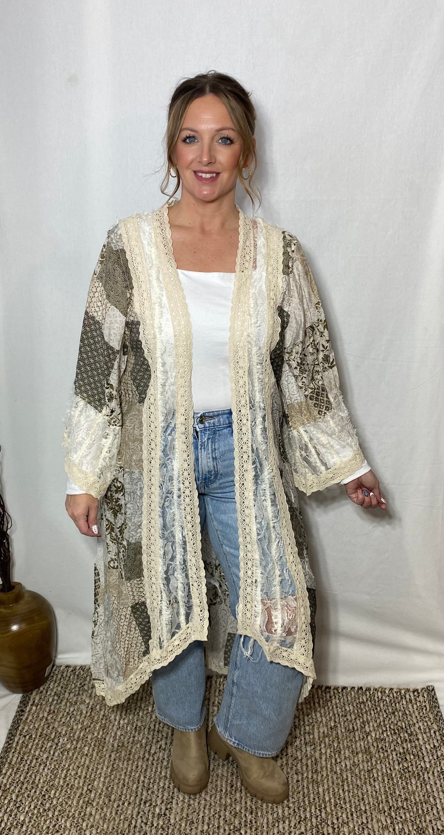 Vintage Lace Kimono