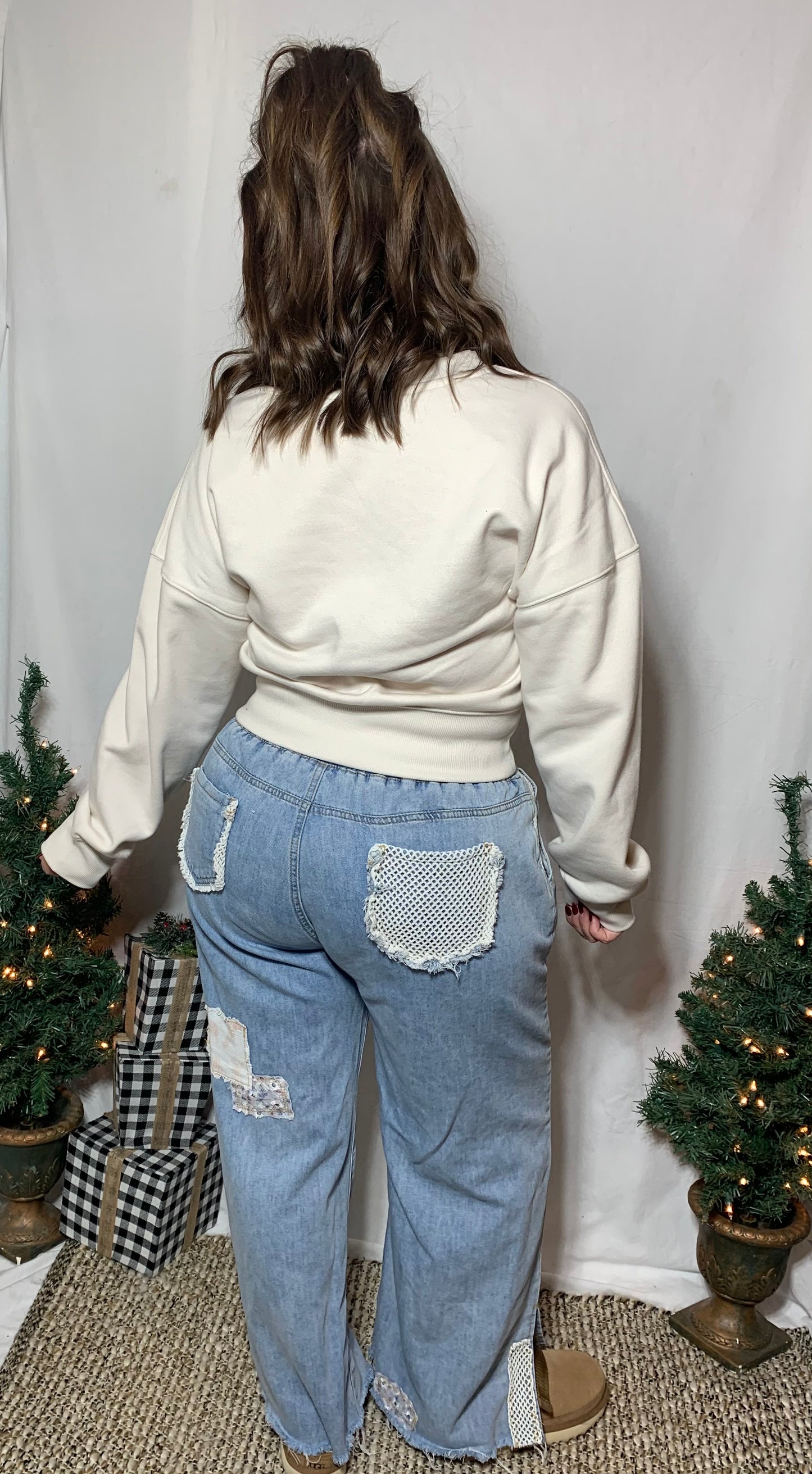 Patchwork Denim Jeans