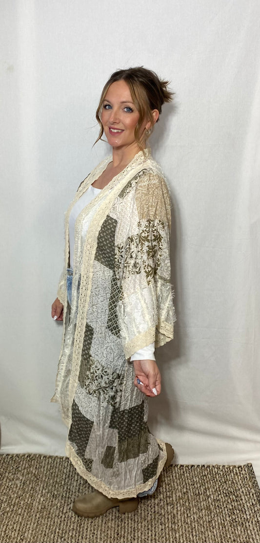 Vintage Lace Kimono