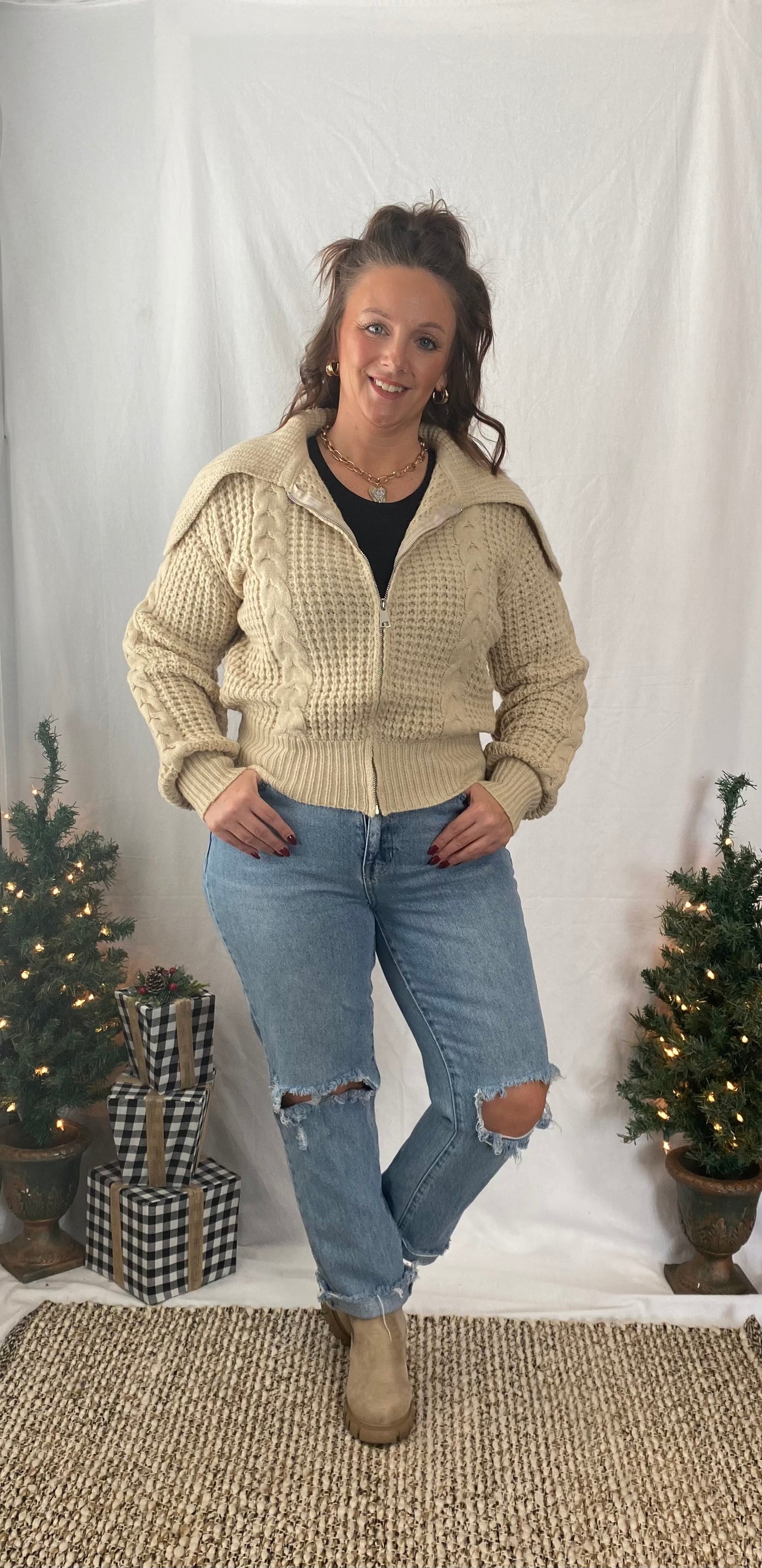 Bri Zipper Sweater